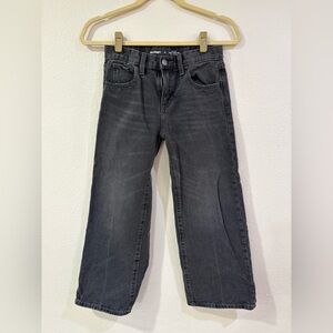 Old Navy Girls Dark Gray Baggy Wide Leg Jeans